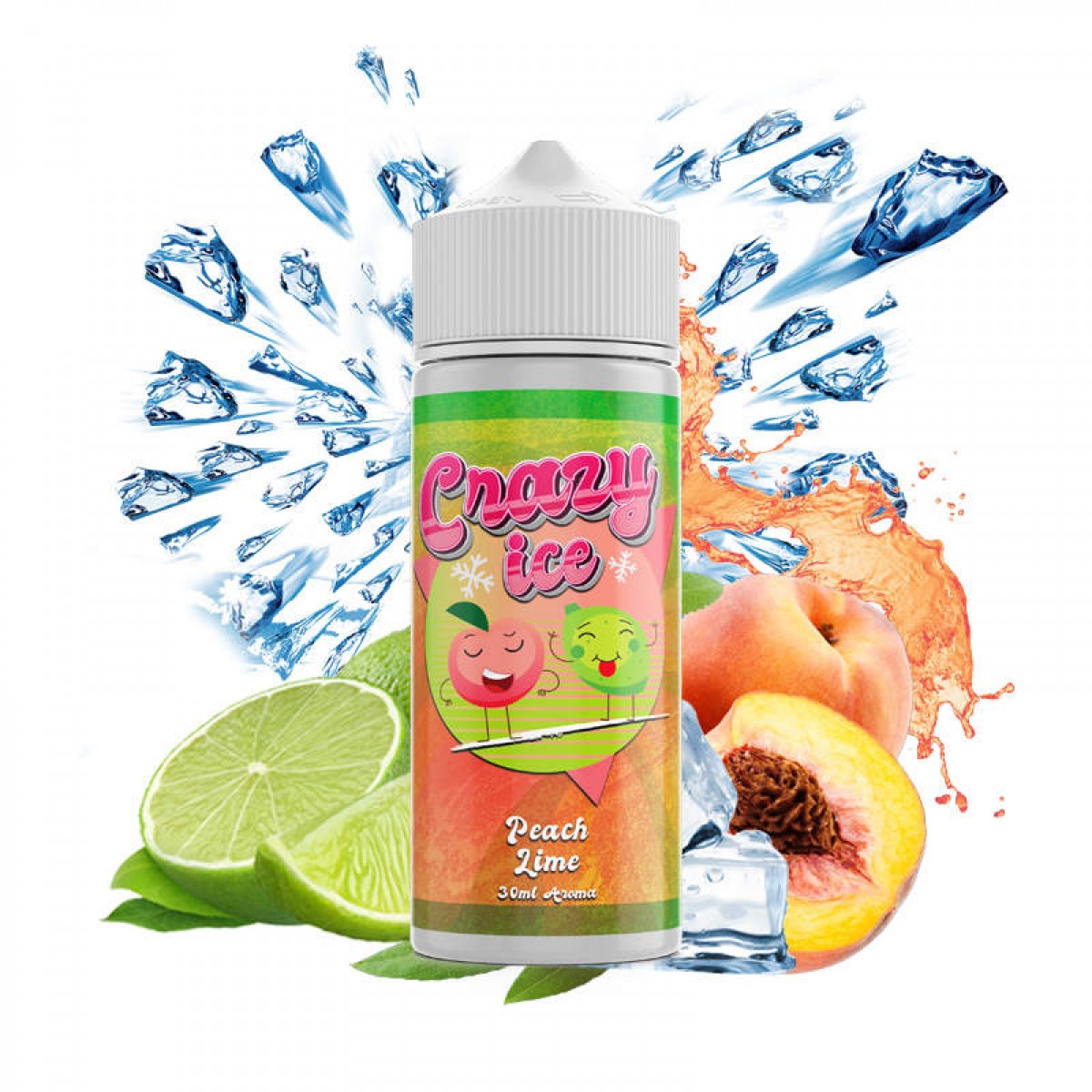 Steam City Crazy Ice Peach Lime Flavour Shot 30ml/120ml